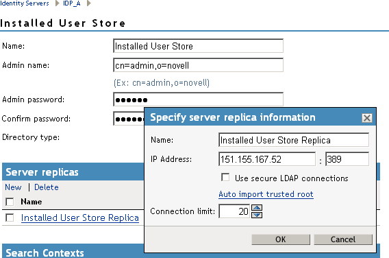 Importing a trusted root