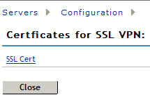 Adding SSL VPN certificates