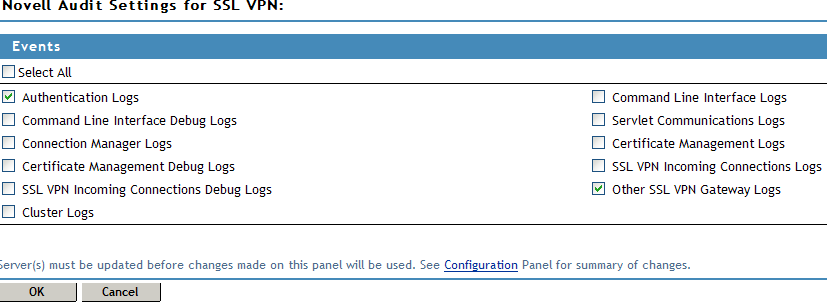 Configuring Novell Audit