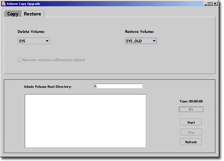 VCU Restore Dialog Box 