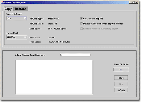 VCU Copy screen