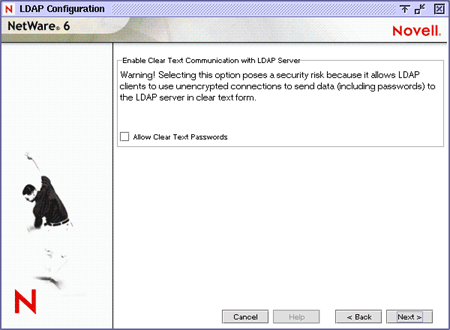 LDAP Configuration screen