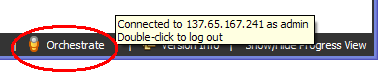 Mouse-Over Text for the Orchestrate Icon