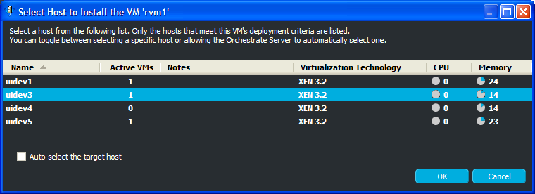 Select Host Dialog Box