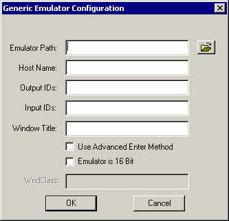 Fields to enter Advanced Generic values 