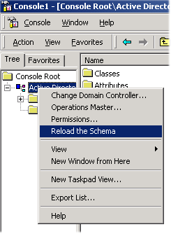 Reload Schema