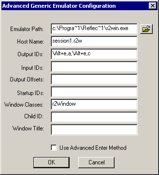 The Terminal Launcher configuration dialog box