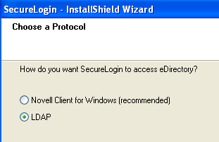 Choose a Protocol dialog box