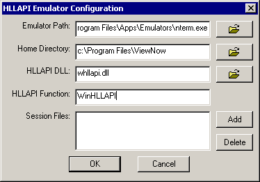The Terminal Launcher Configuation Dialog Box