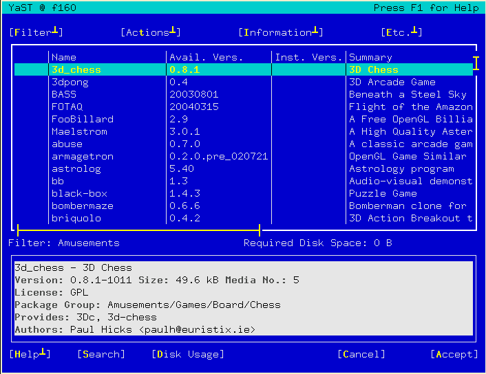 The Software Installation Module