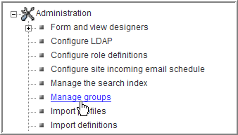 ICEcore Administration portlet