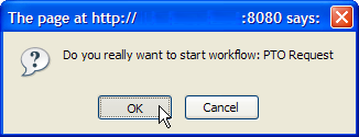 Confirmation dialog