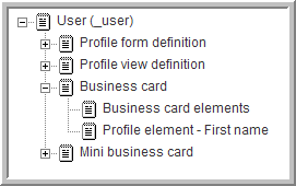 Business card designer tree