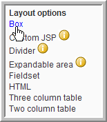 Layout options