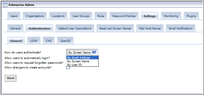 Enterprise Admin Authentication