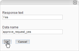 Workflow response form