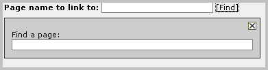 The Find a Page Panel