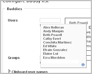 Display of All Registered Users in the Installation