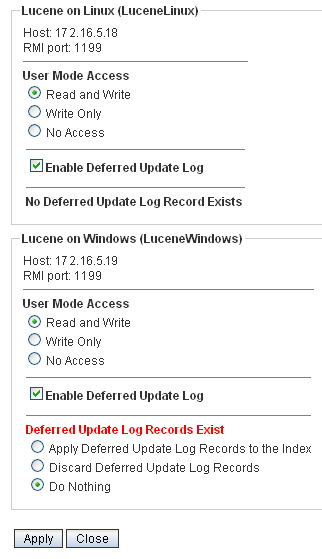 Lucene Nodes page