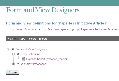 Entry Definitions