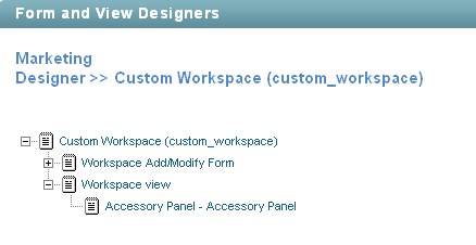 Workspace View Elements