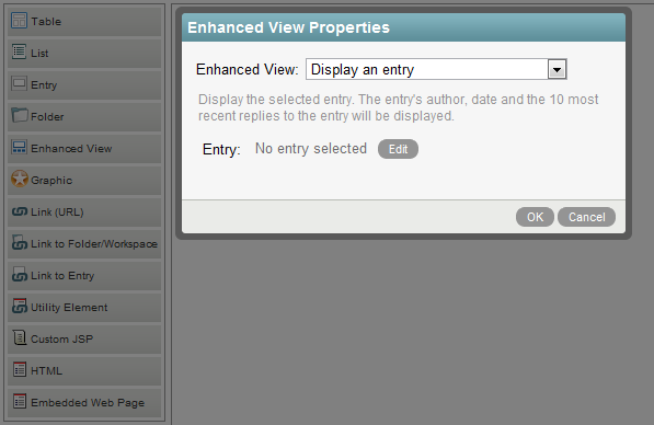 Configuring Enhanced View Properties