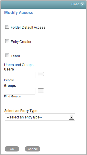 Access Control Form