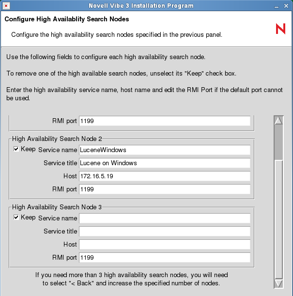 Lucene High Availability Search Nodes page