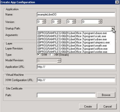 Create App Configuration Wizard