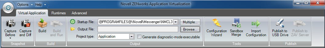 Startup File Menu
