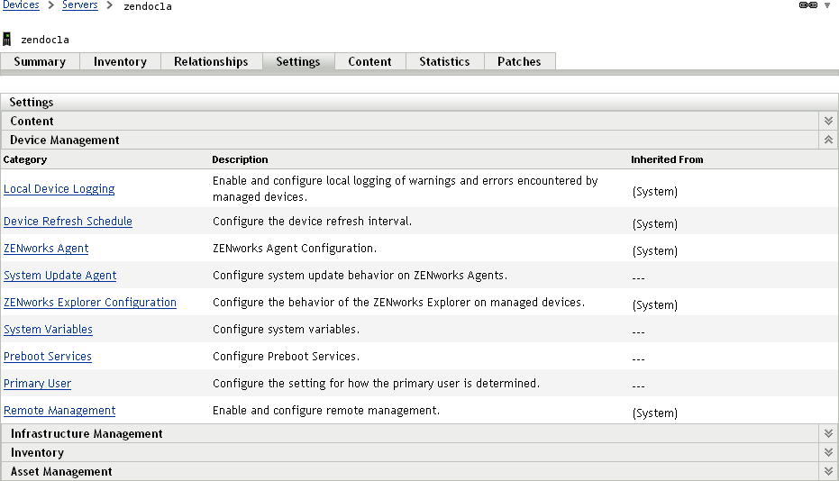  Settings panel