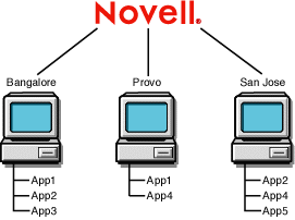 Multiple sites, each with the same application installation packages