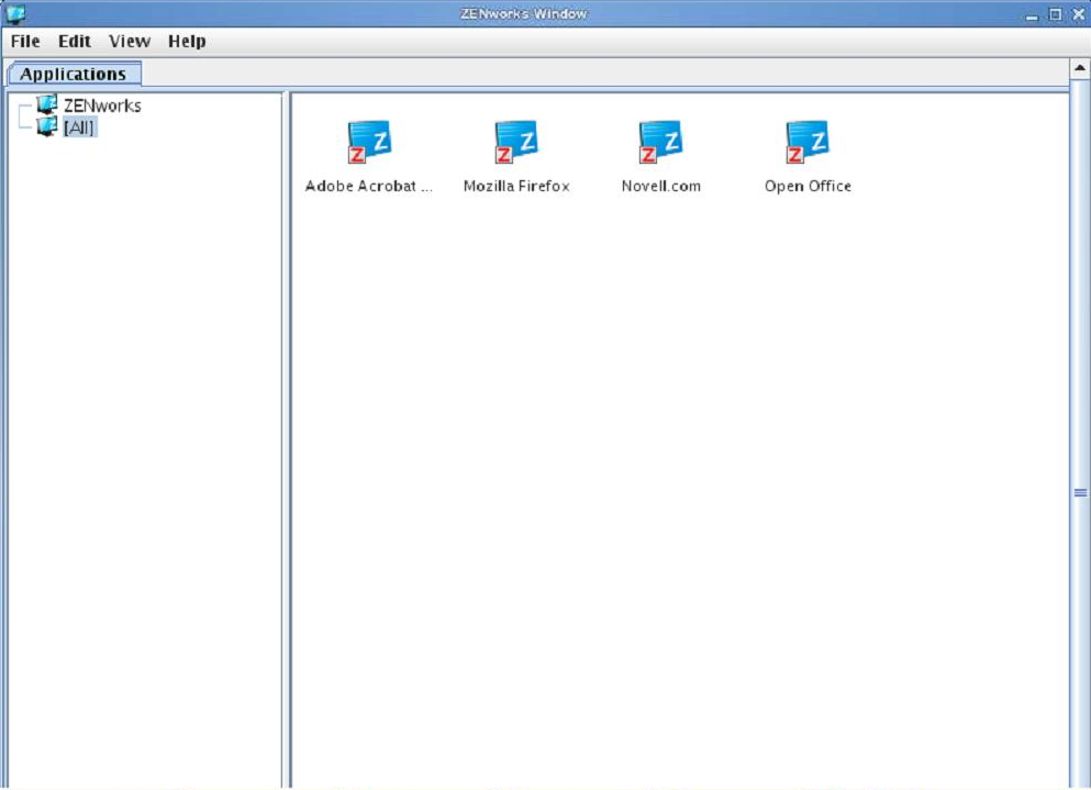 ZENworks Window
