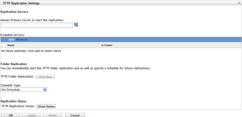 TFTP Replication Settings at the Management Zone Level