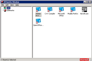 ZENworks Application Window