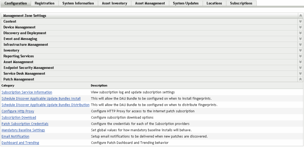 Patch Management Configuration Options