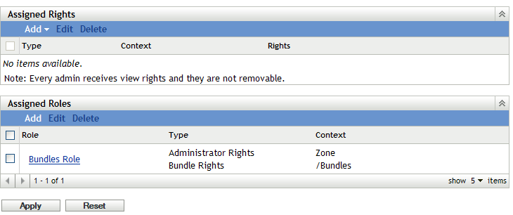 Administrator Settings Page