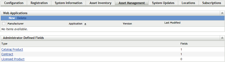 Administrator Defined Fields