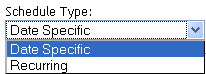 Schedule types