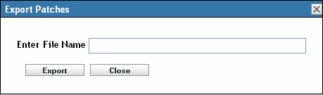 Export Vulnerabilities dialog box