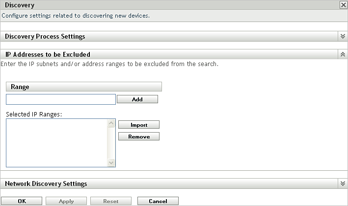 IP Addresses to be Excluded