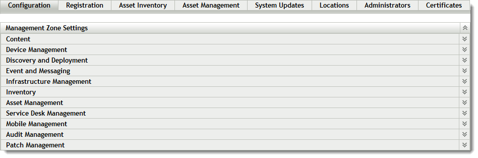 Configuration Page