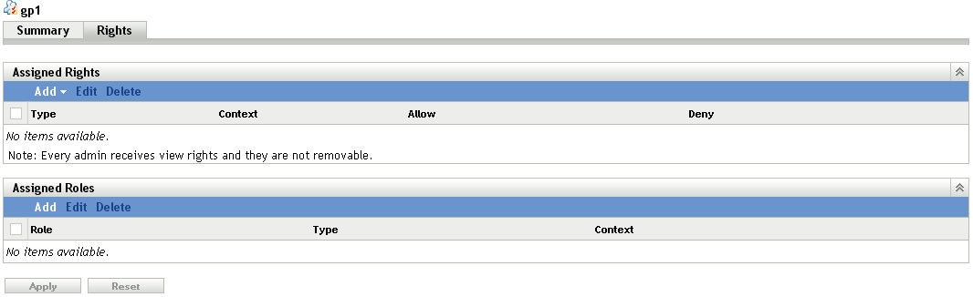 Administrator Group Account Details