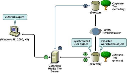 Using the Desktop Management Agent to authenticate to a primary domain.