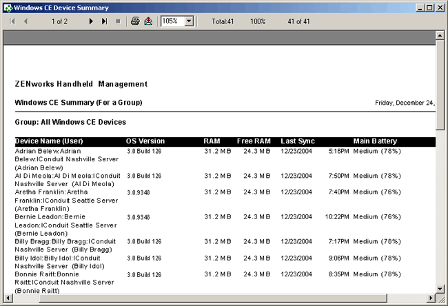 Report summary