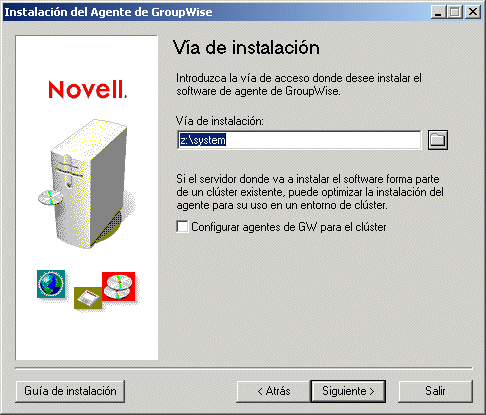 pgina Va de instalacin