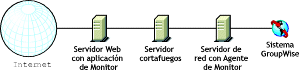 Monitor instalado en un entorno que no utiliza un servicio de apoderado