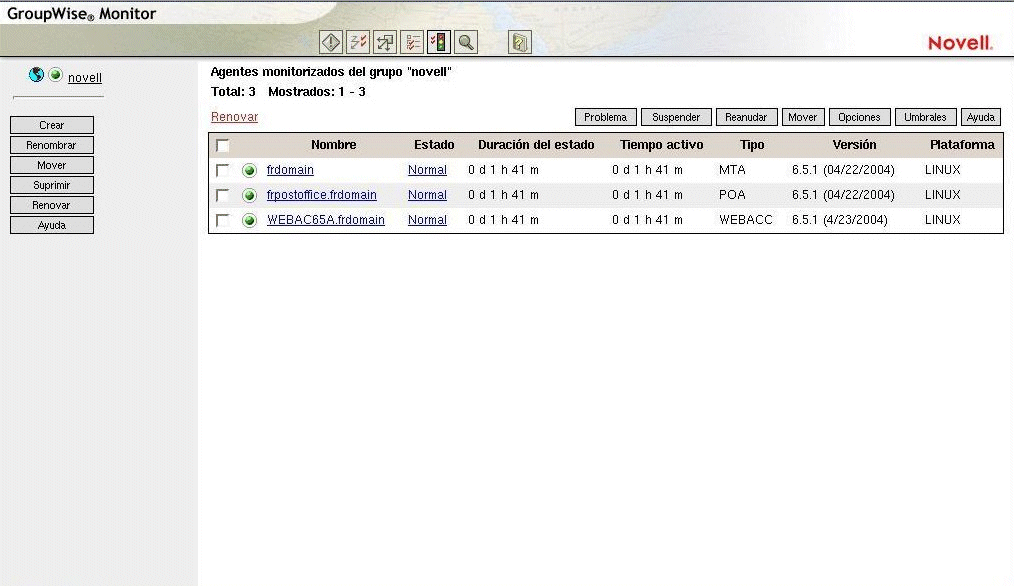 consola Web de Monitor