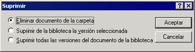 Recuadro de dilogo Suprimir