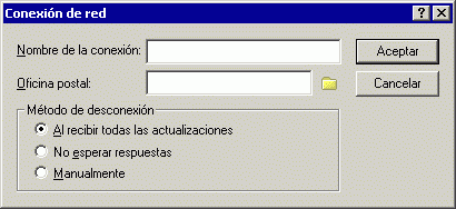 Recuadro de dilogo Conexin de red